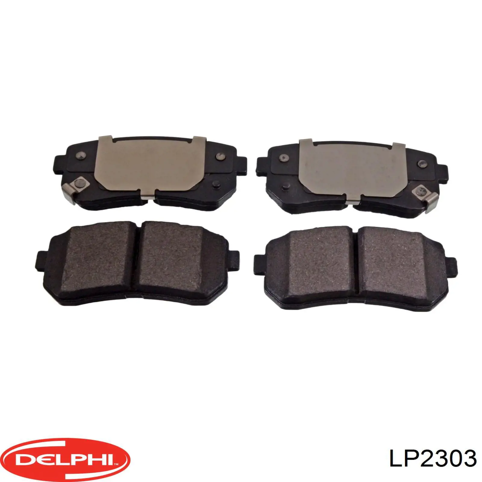 Задні гальмівні колодки LP2303 Delphi