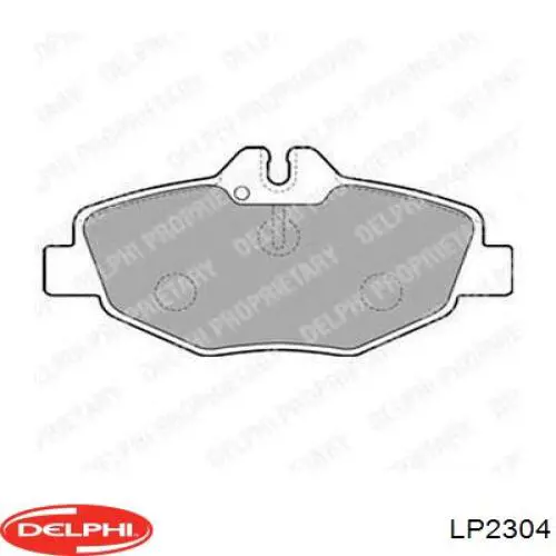 Купити LP2304 Delphi Колодки гальмівні передні, дискові