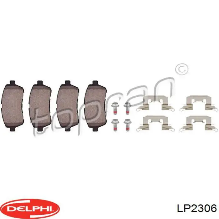 Гальмівні колодки Delphi LP2306 ціна, від 32.07 USD