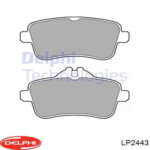 Колодки гальмові задні, дискові LP2443 Delphi