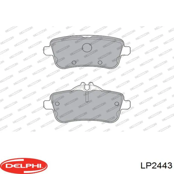 Задні гальмівні колодки Delphi LP2443 ціна, від 33.24 USD