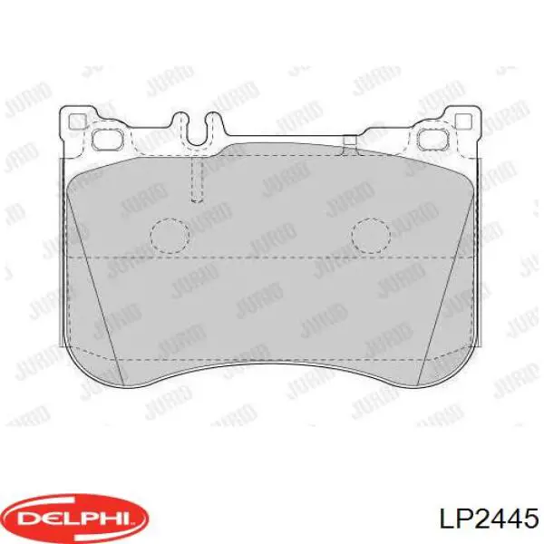 Купити LP2445 Delphi Колодки гальмівні передні, дискові