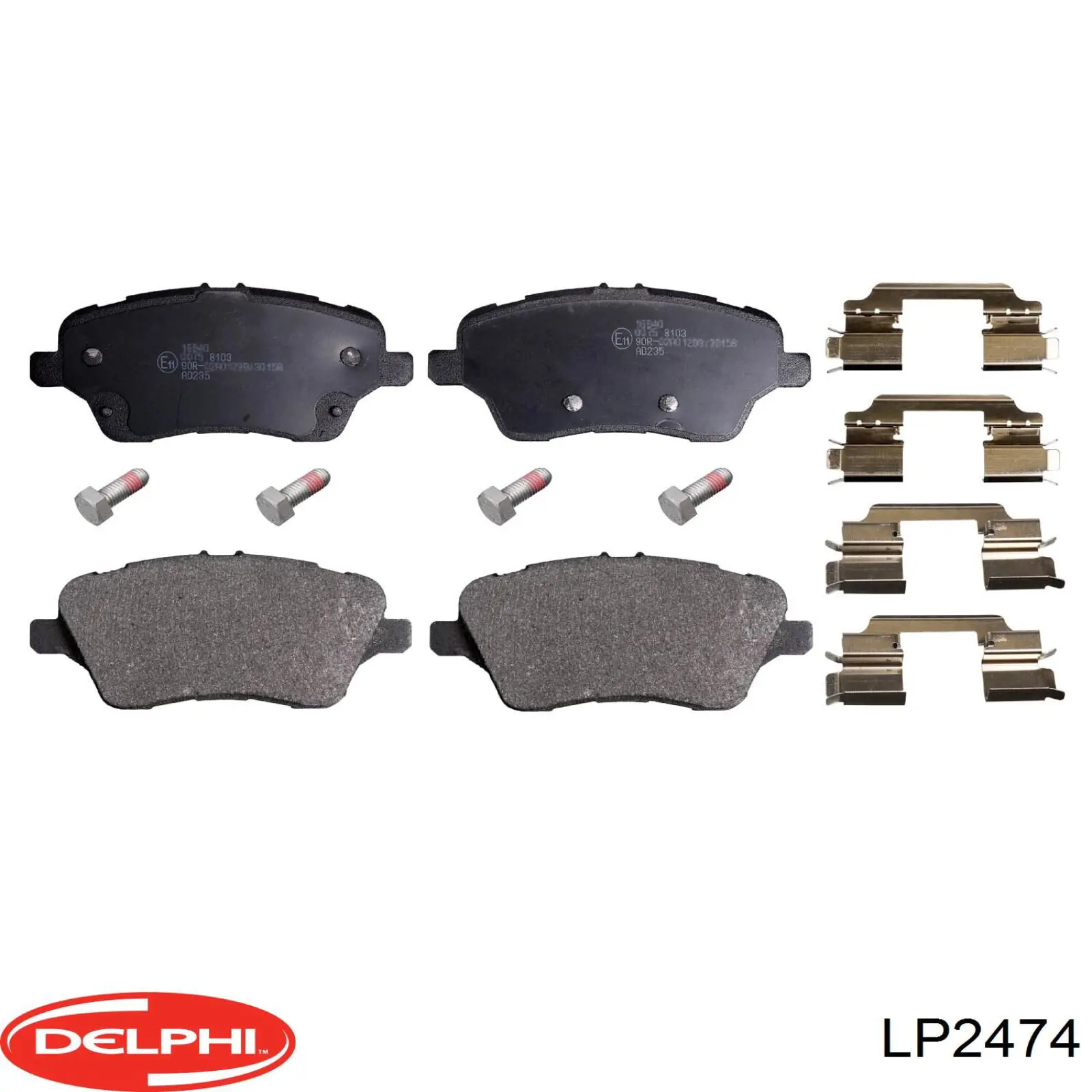 Купити LP2474 Delphi Колодки гальмівні передні, дискові