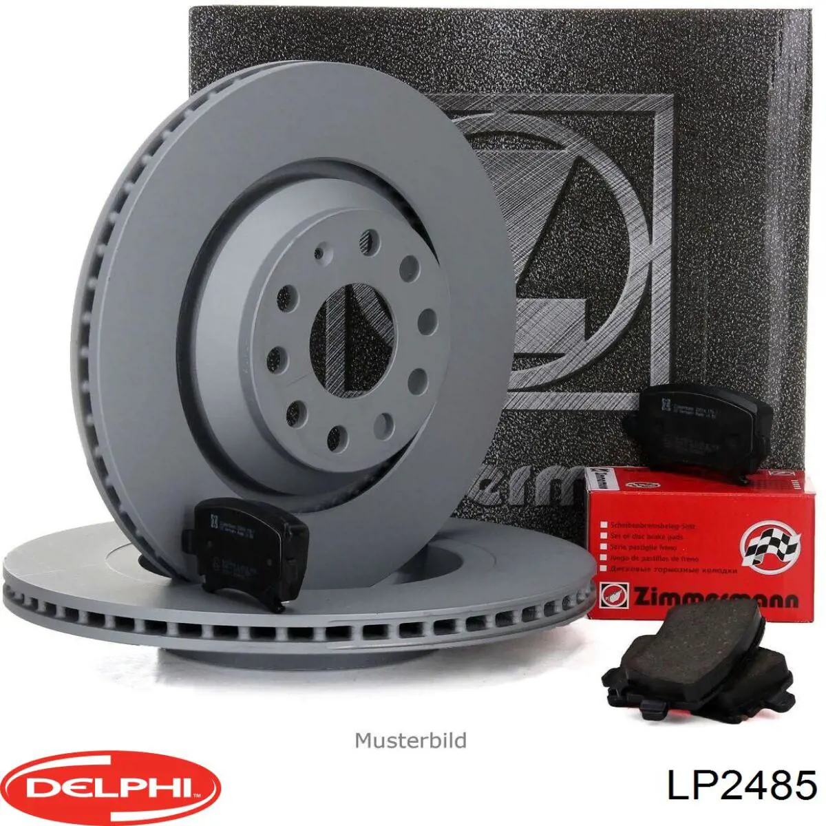 LP2485 Delphi колодки гальмівні передні, дискові