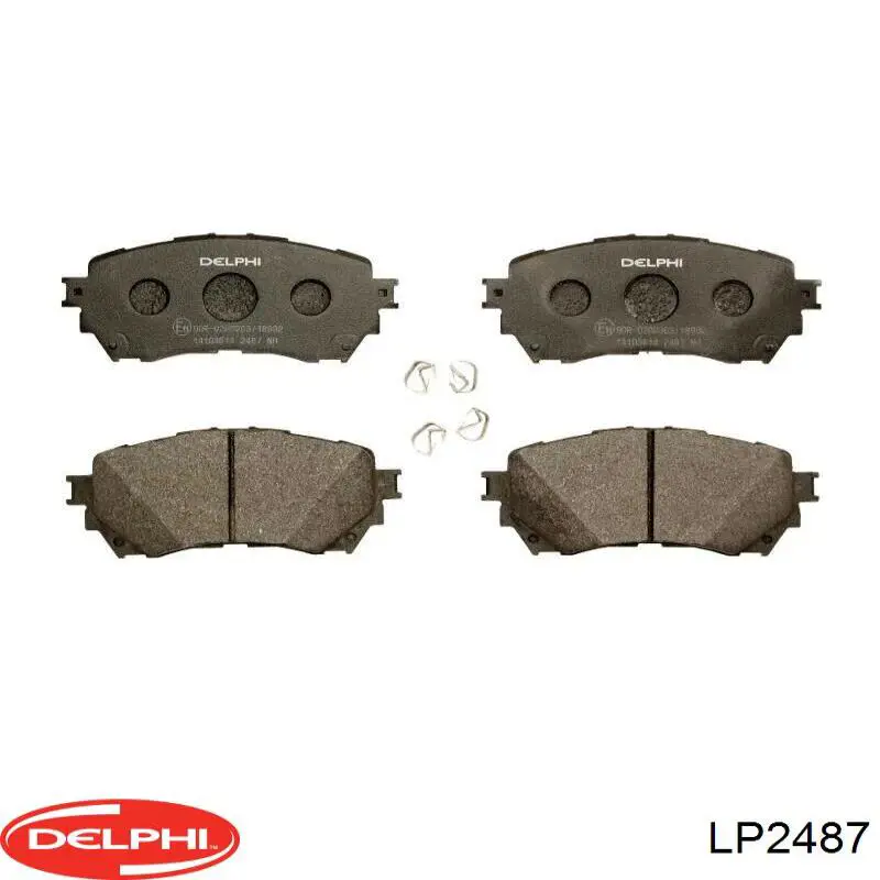Гальмівні колодки Delphi LP2487 ціна, від 27.53 USD