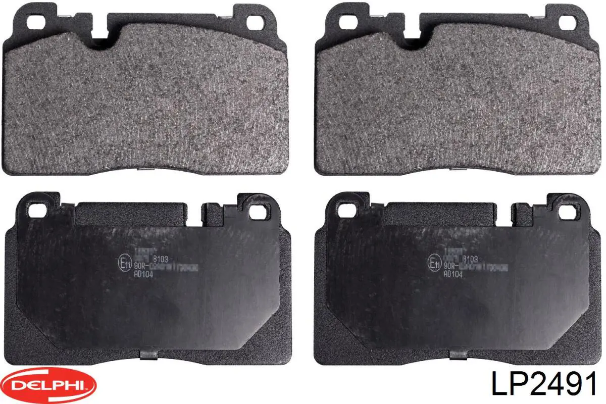 Гальмівні колодки Delphi LP2491 ціна, від 44.48 USD