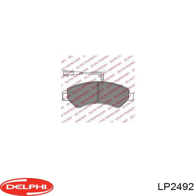 Гальмівні колодки Delphi LP2492 ціна, від 45.41 USD