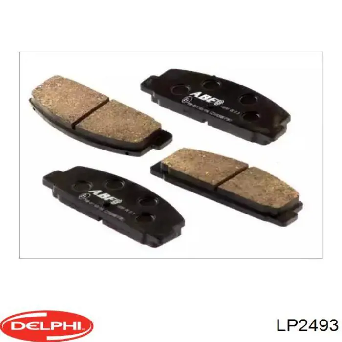 Задні гальмівні колодки Delphi LP2493 ціна, від 18.86 USD