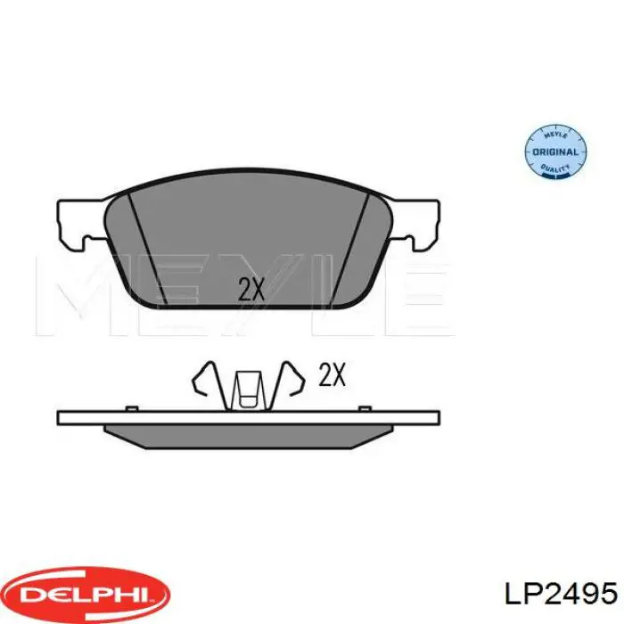 LP2495 Delphi Передні гальмівні колодки