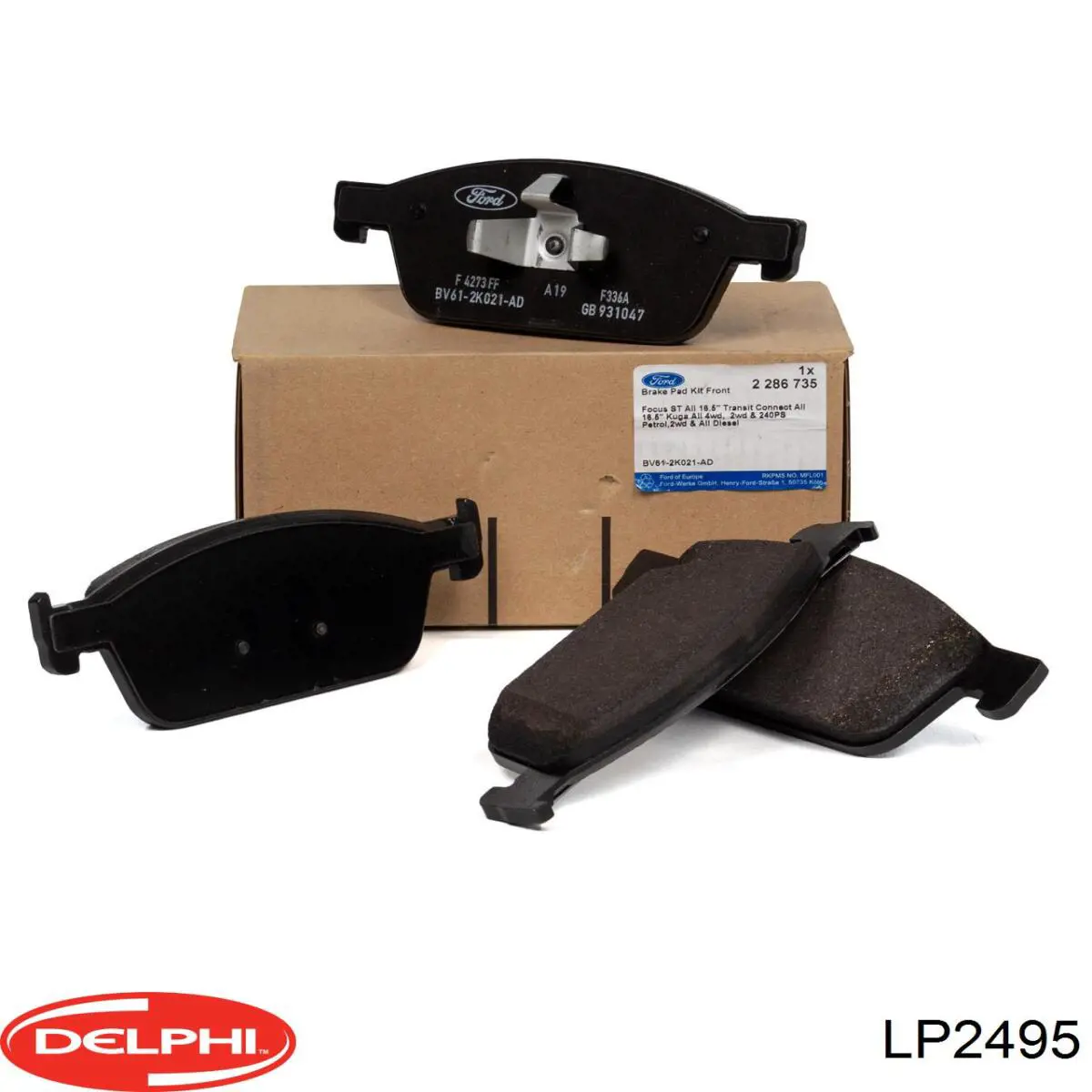 Гальмівні колодки Delphi LP2495 ціна, від 37.84 USD