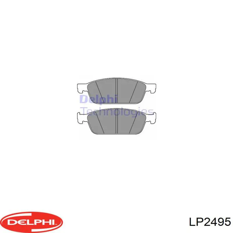 Колодки гальмівні передні, дискові LP2495 Delphi