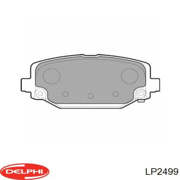 Купити LP2499 Delphi Задні колодки