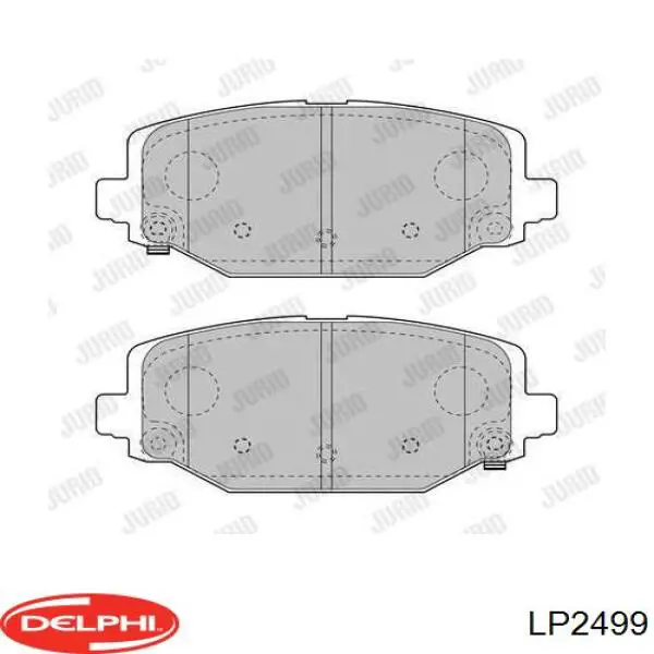 LP2499 Delphi Колодки гальмівні задні, дискові