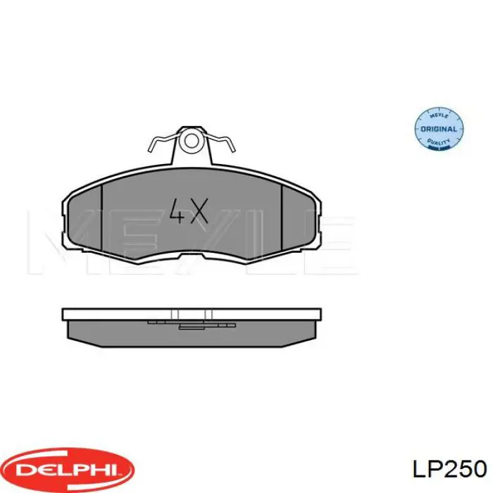 Гальмівні колодки Delphi LP250 ціна, від 12.87 USD