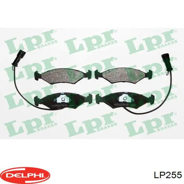 LP255 Delphi Передні гальмівні колодки
