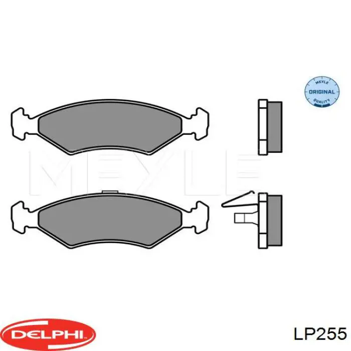 Колодки гальмівні передні, дискові LP255 Delphi