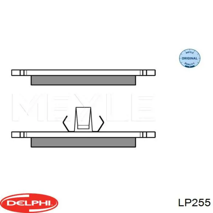 Купити LP255 Delphi Колодки гальмівні передні, дискові