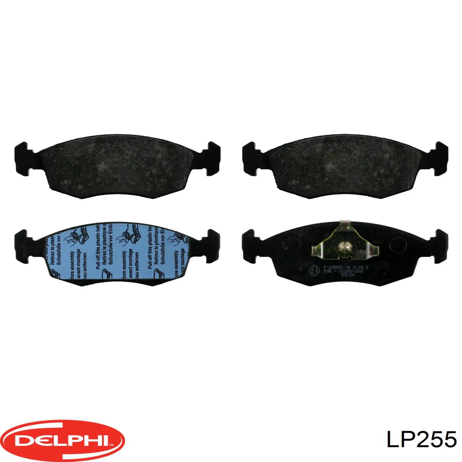 Гальмівні колодки Delphi LP255 ціна, від 13.19 USD
