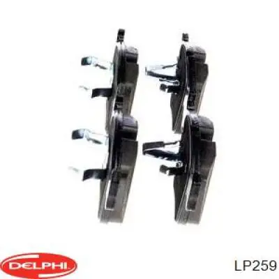 Гальмівні колодки Delphi LP259 ціна, від 14.39 USD