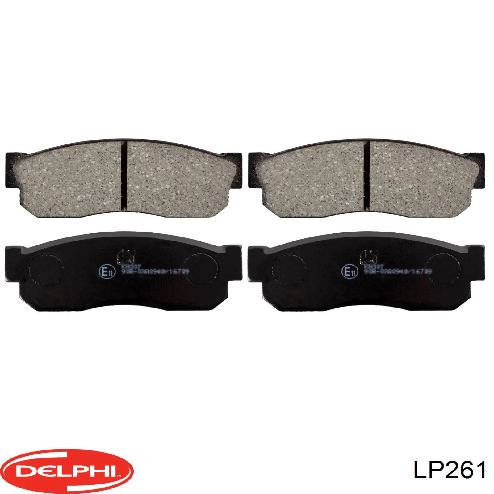 LP261 Delphi колодки гальмівні передні, дискові