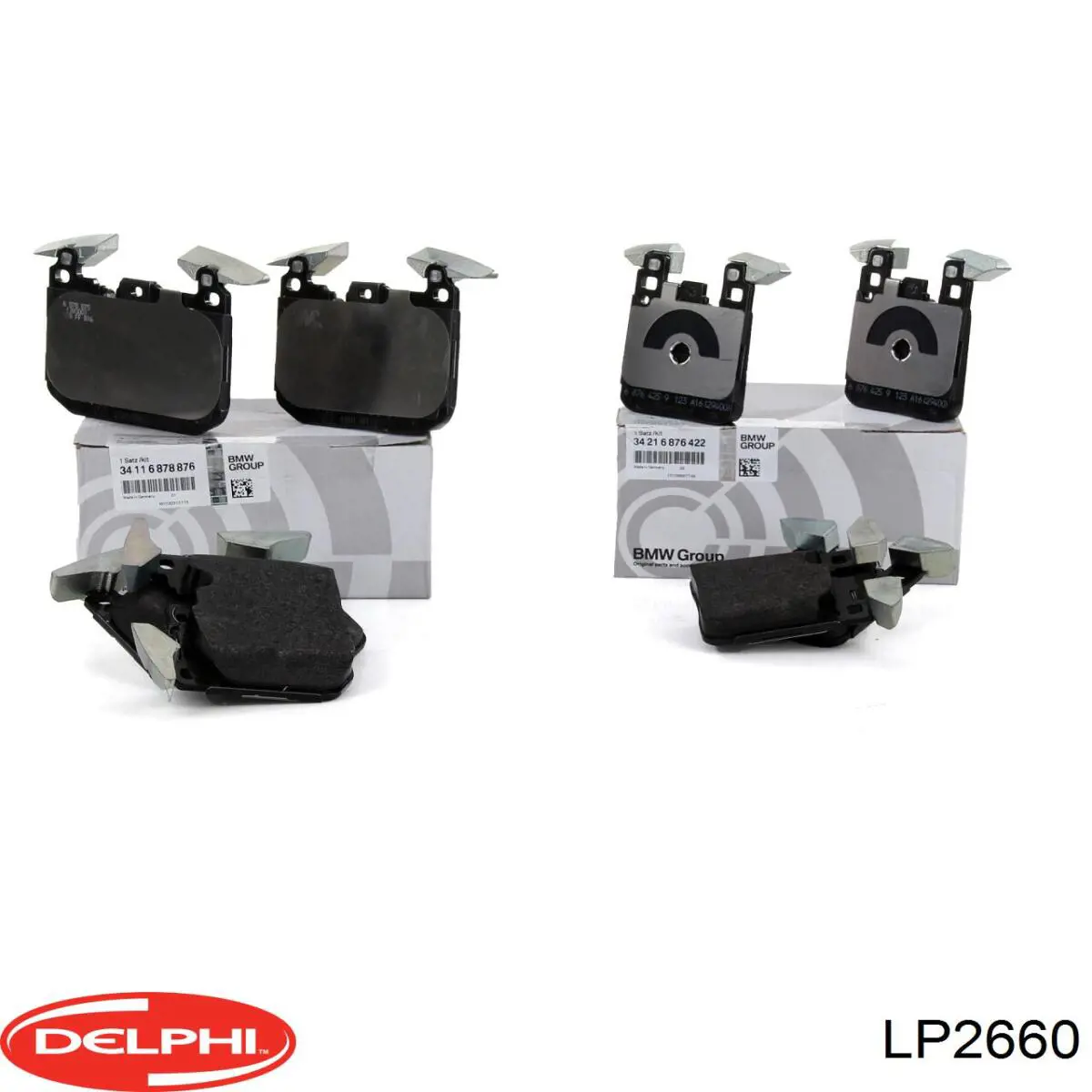 LP2660 Delphi Колодки гальмівні задні, дискові