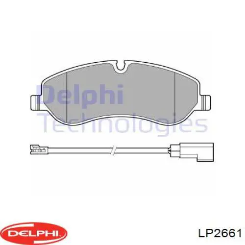 LP2661 Delphi колодки гальмівні передні, дискові
