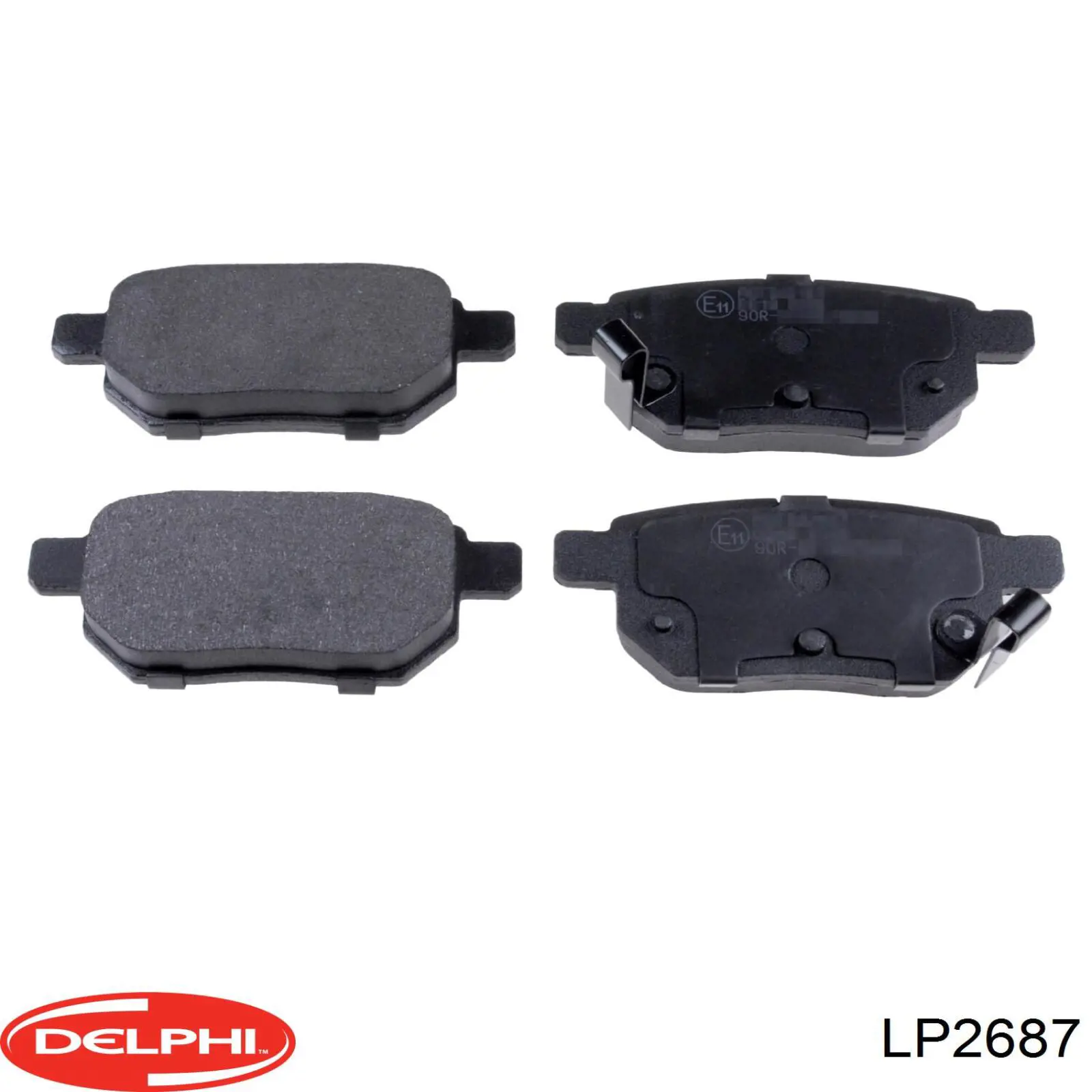Купити LP2687 Delphi Задні колодки