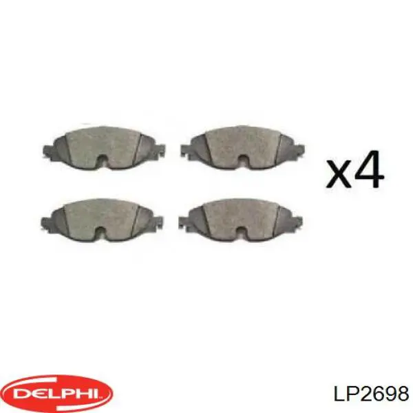Купити LP2698 Delphi Колодки гальмівні передні, дискові