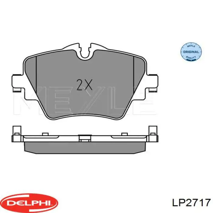 Купити LP2717 Delphi Колодки гальмівні передні, дискові