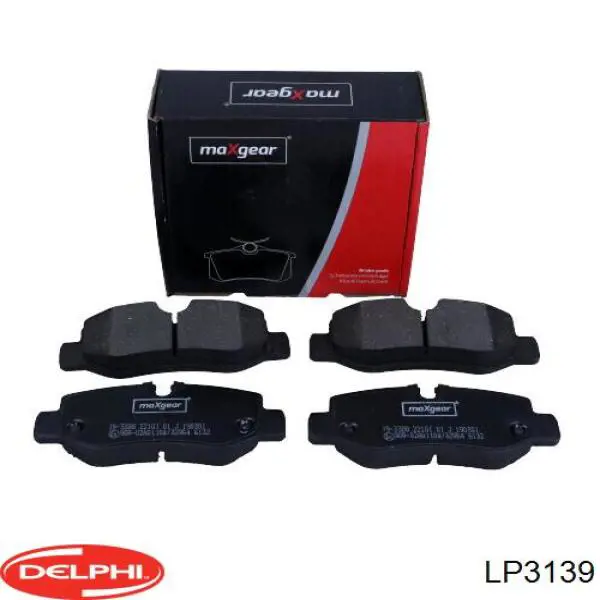 LP3139 Delphi Колодки гальмівні задні, дискові