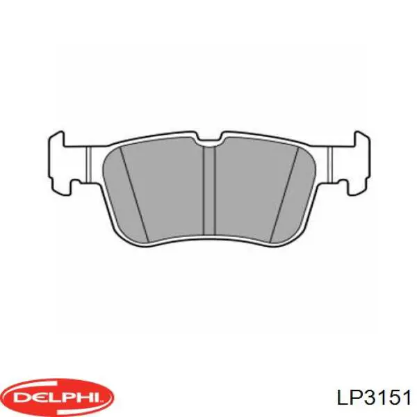 Колодки гальмові задні, дискові LP3151 Delphi