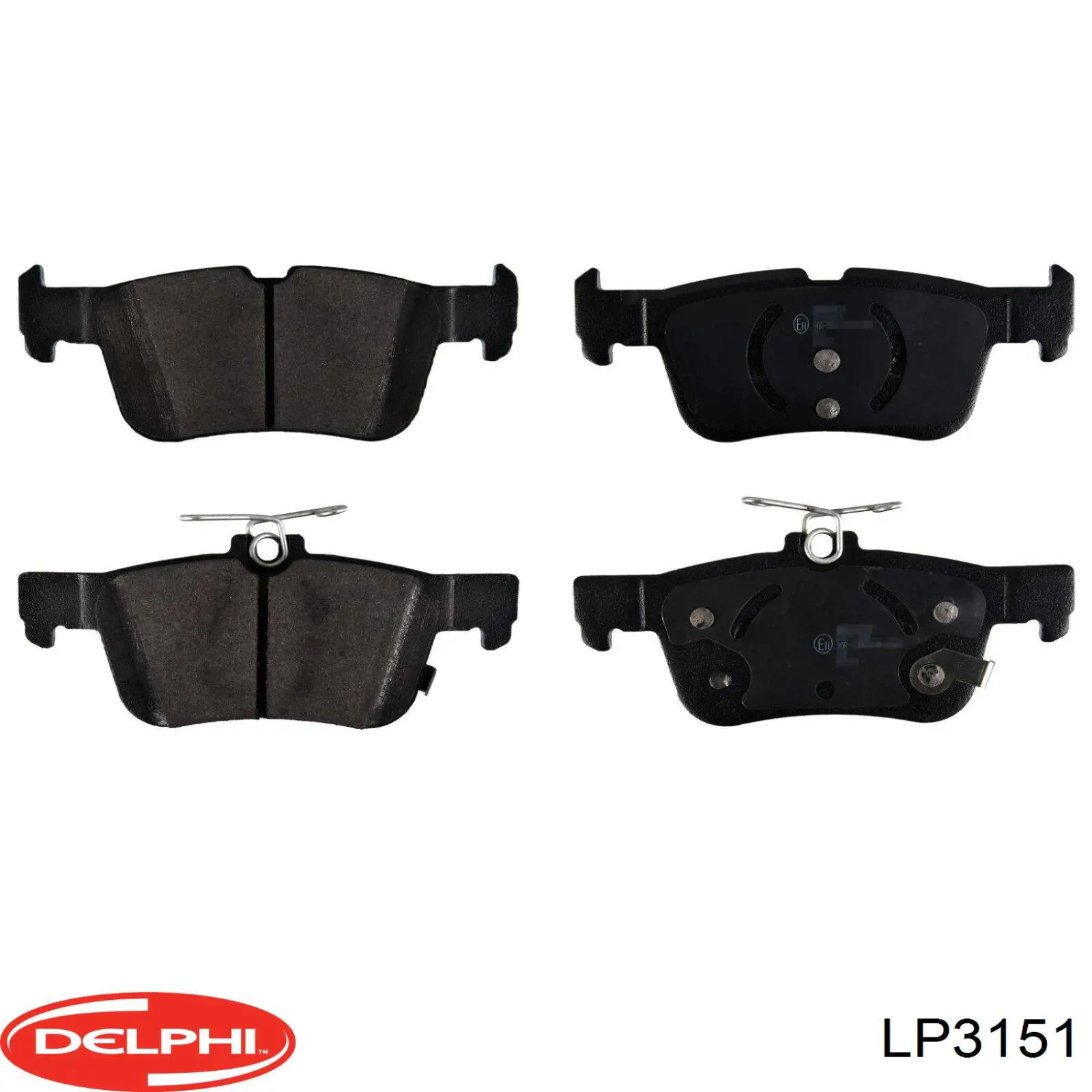 LP3151 Delphi Колодки гальмівні задні, дискові