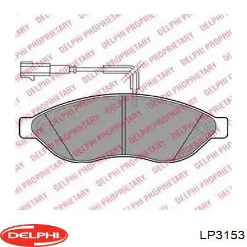 Задні гальмівні колодки LP3153 Delphi