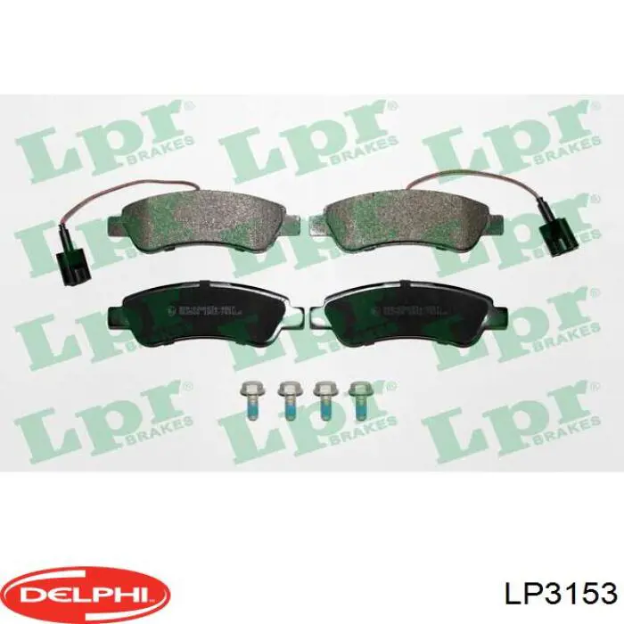Задні дискові колодки Delphi LP3153