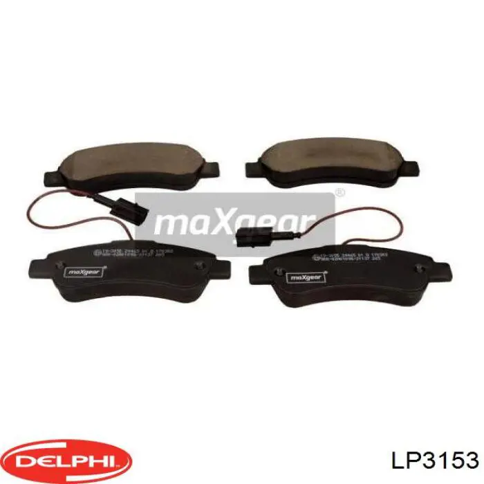 LP3153 Delphi Колодки гальмівні задні, дискові