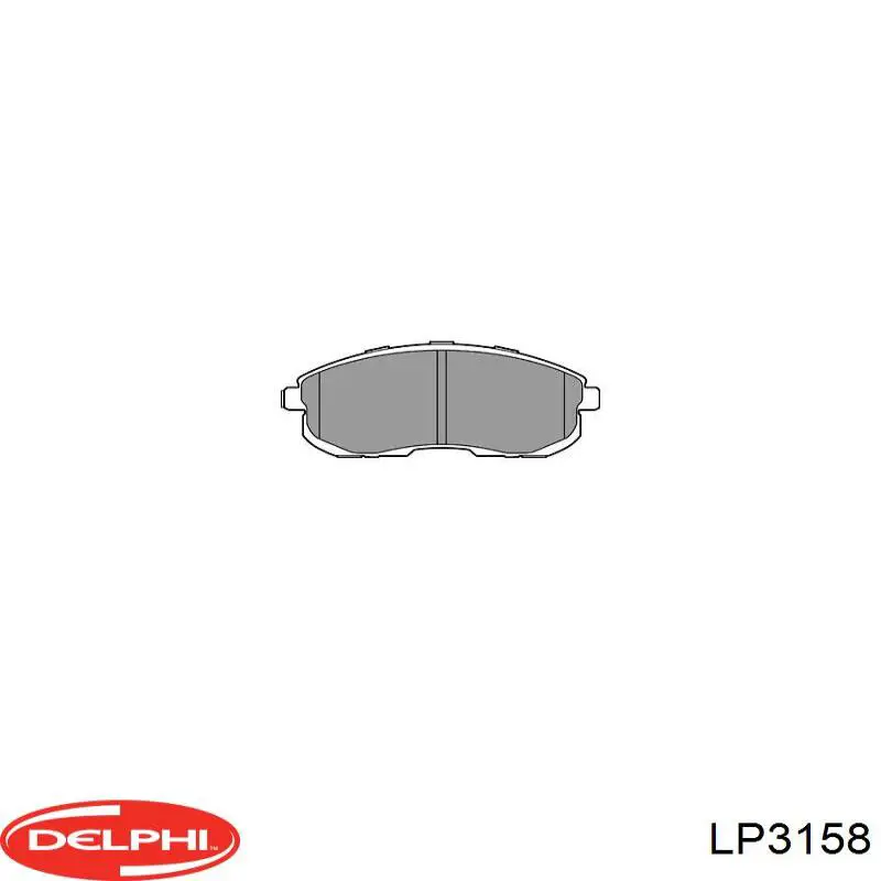 Купити LP3158 Delphi Задні колодки