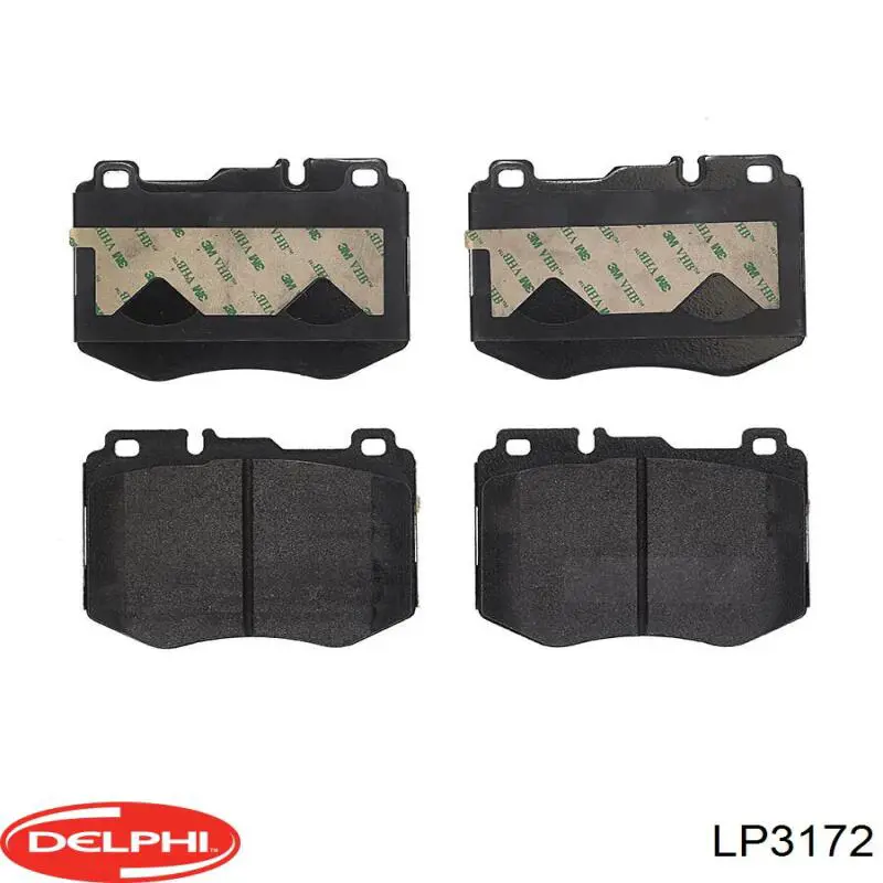Гальмівні колодки Delphi LP3172 ціна, від 56.87 USD