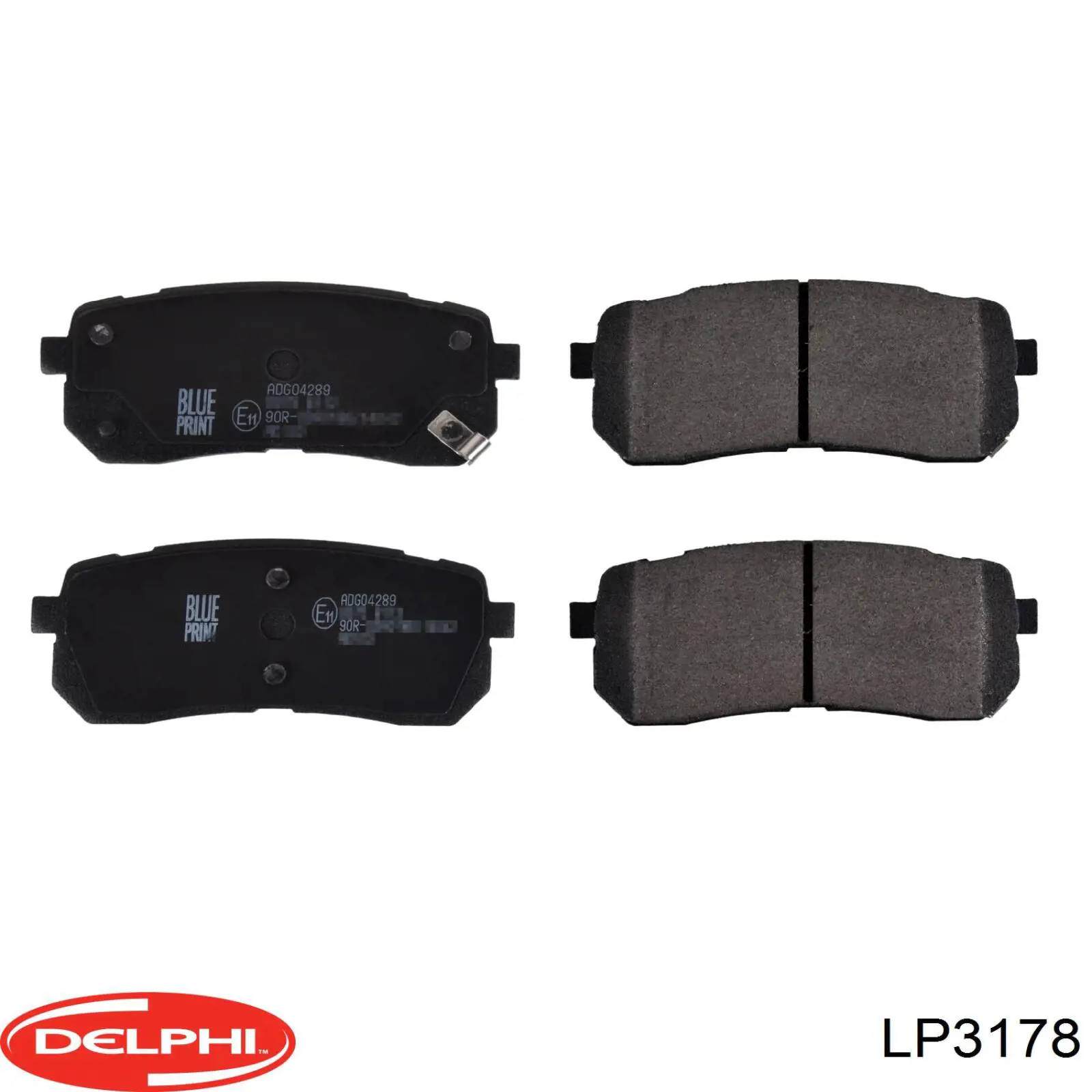LP3178 Delphi колодки гальмові задні, дискові
