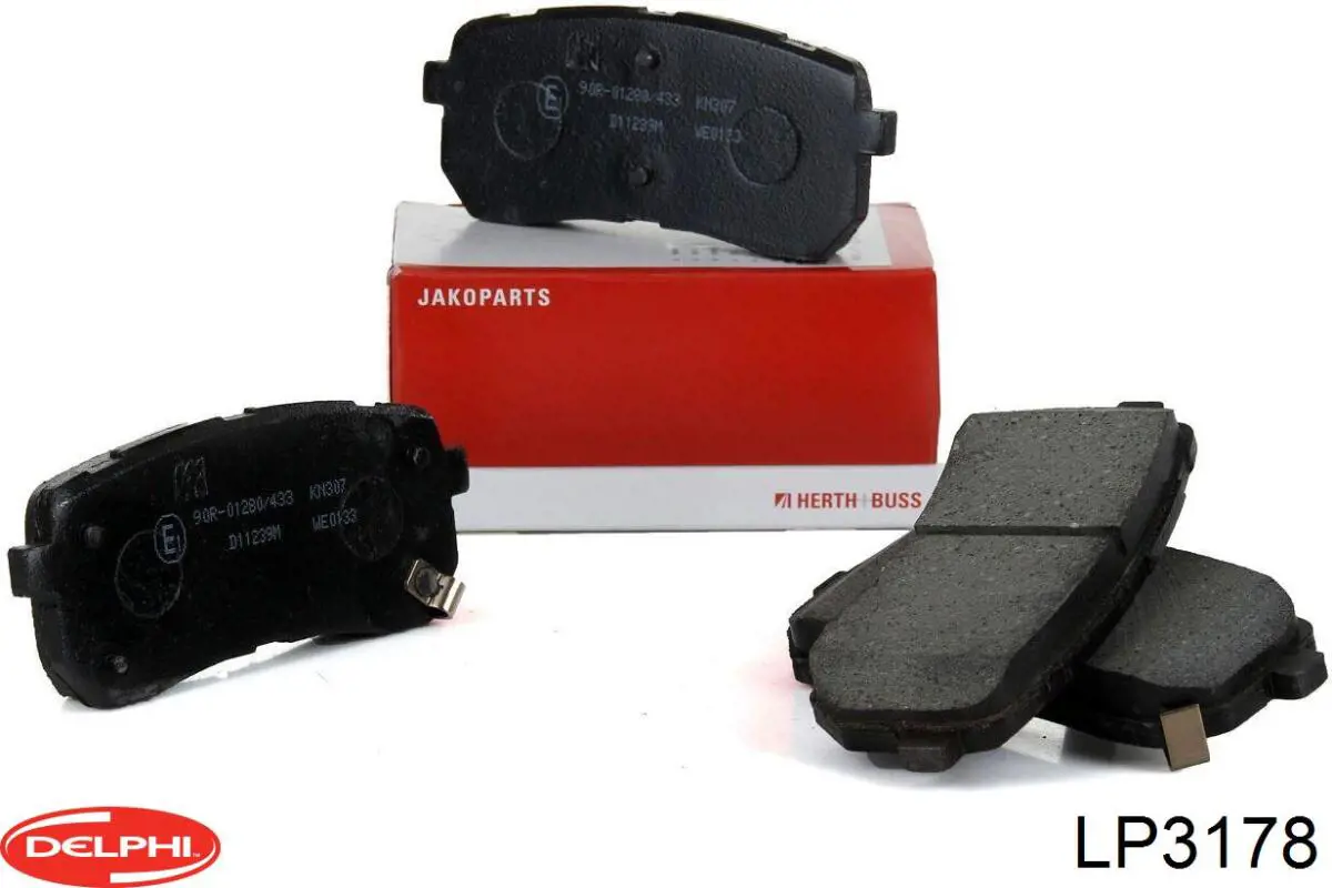 Задні гальмівні колодки Delphi LP3178 ціна, від 21.54 USD
