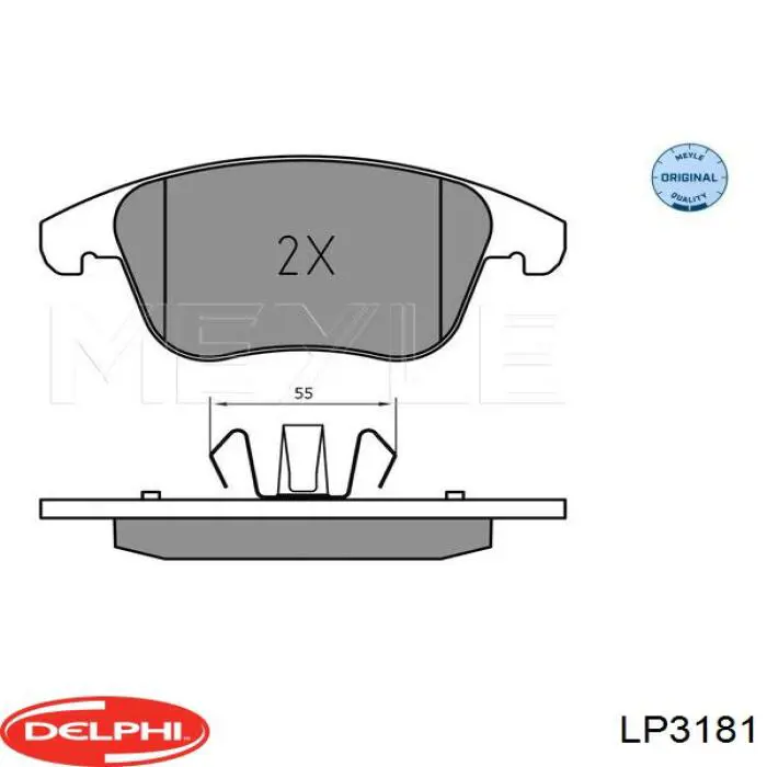 Тормозні колодки Delphi LP3181