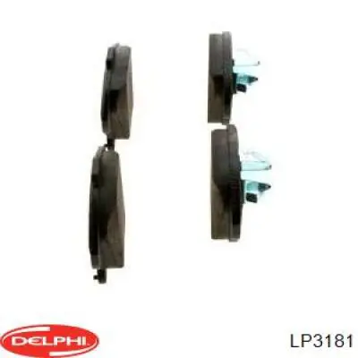 Купити LP3181 Delphi Колодки гальмівні передні, дискові