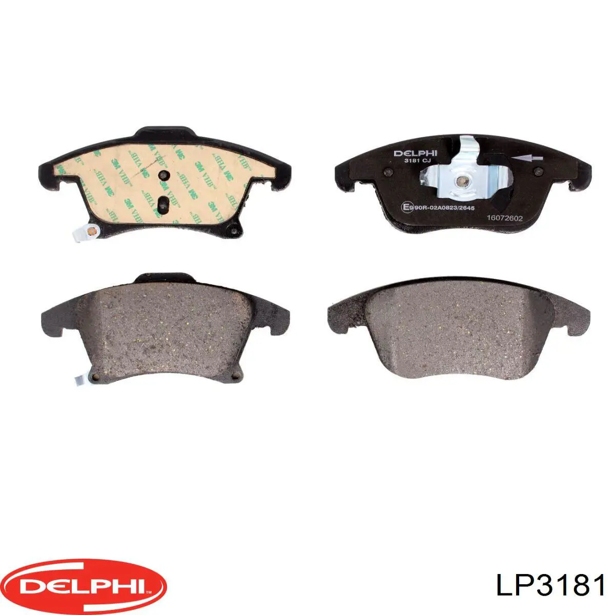 Гальмівні колодки Delphi LP3181 ціна, від 41.64 USD