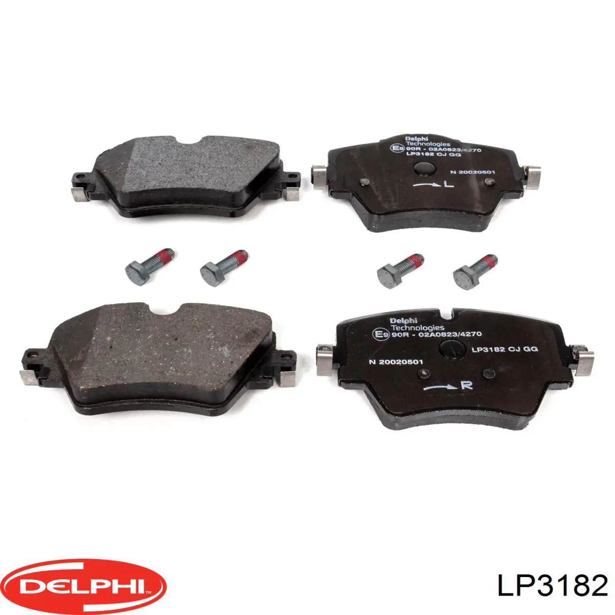 Купити LP3182 Delphi Колодки гальмівні передні, дискові