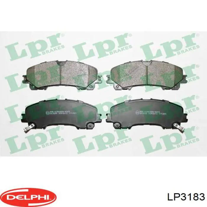 Передні тормозні колодки LP3183 Delphi