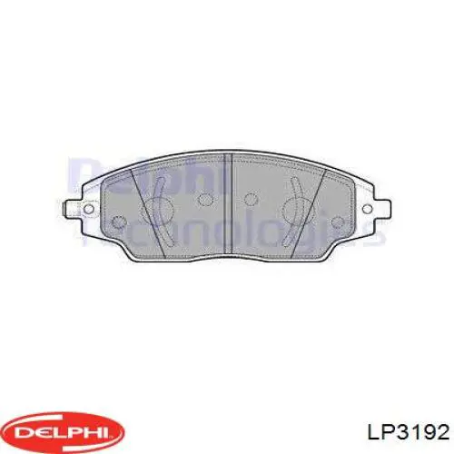 LP3192 Delphi Передні гальмівні колодки