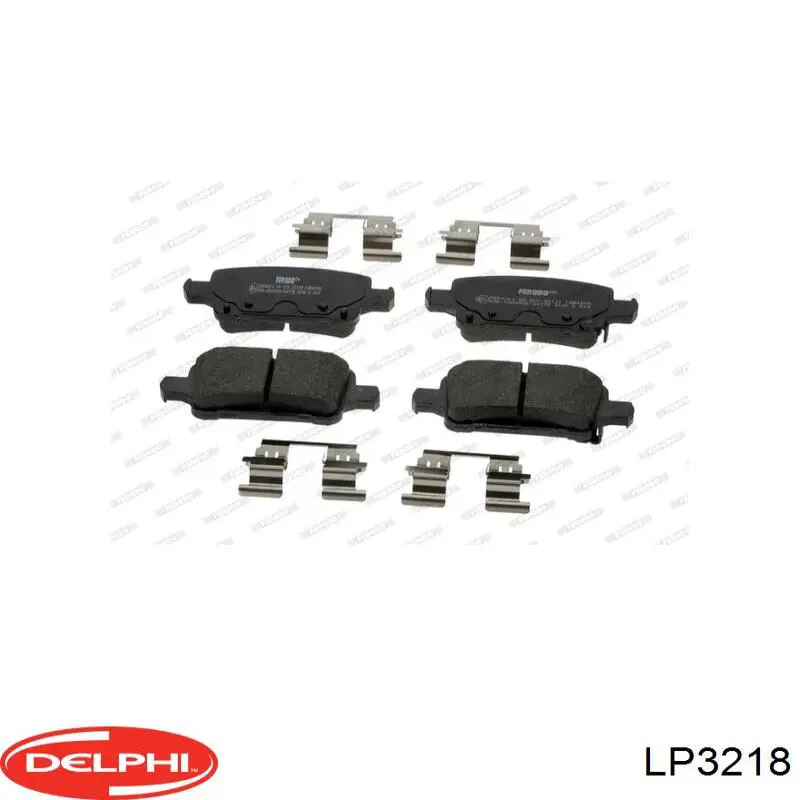Задні дискові колодки Delphi LP3218