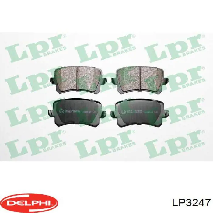 Задні гальмівні колодки LP3247 Delphi