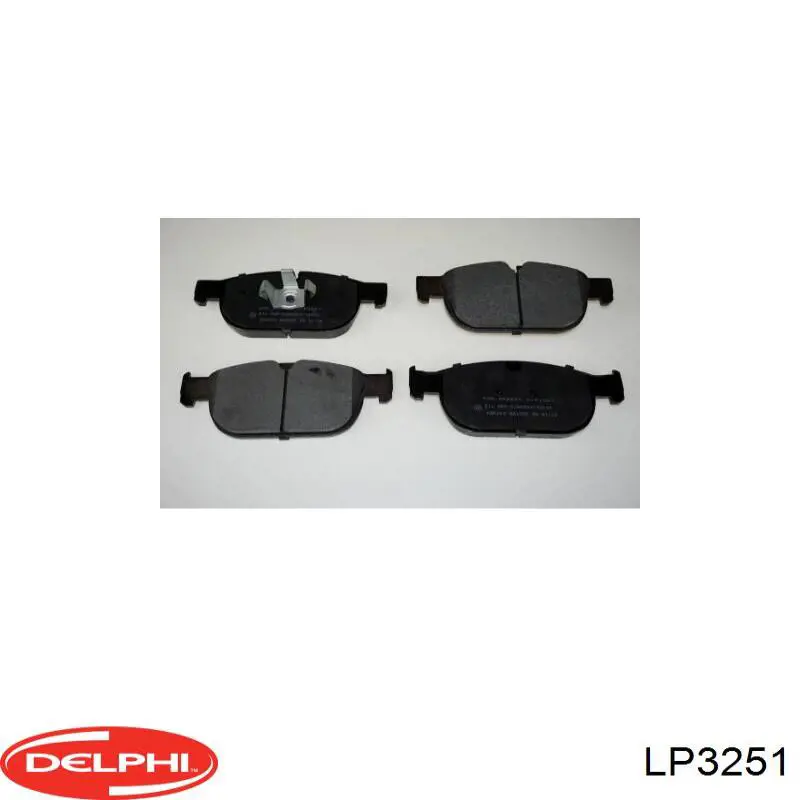 Гальмівні колодки Delphi LP3251 ціна, від 26.37 USD