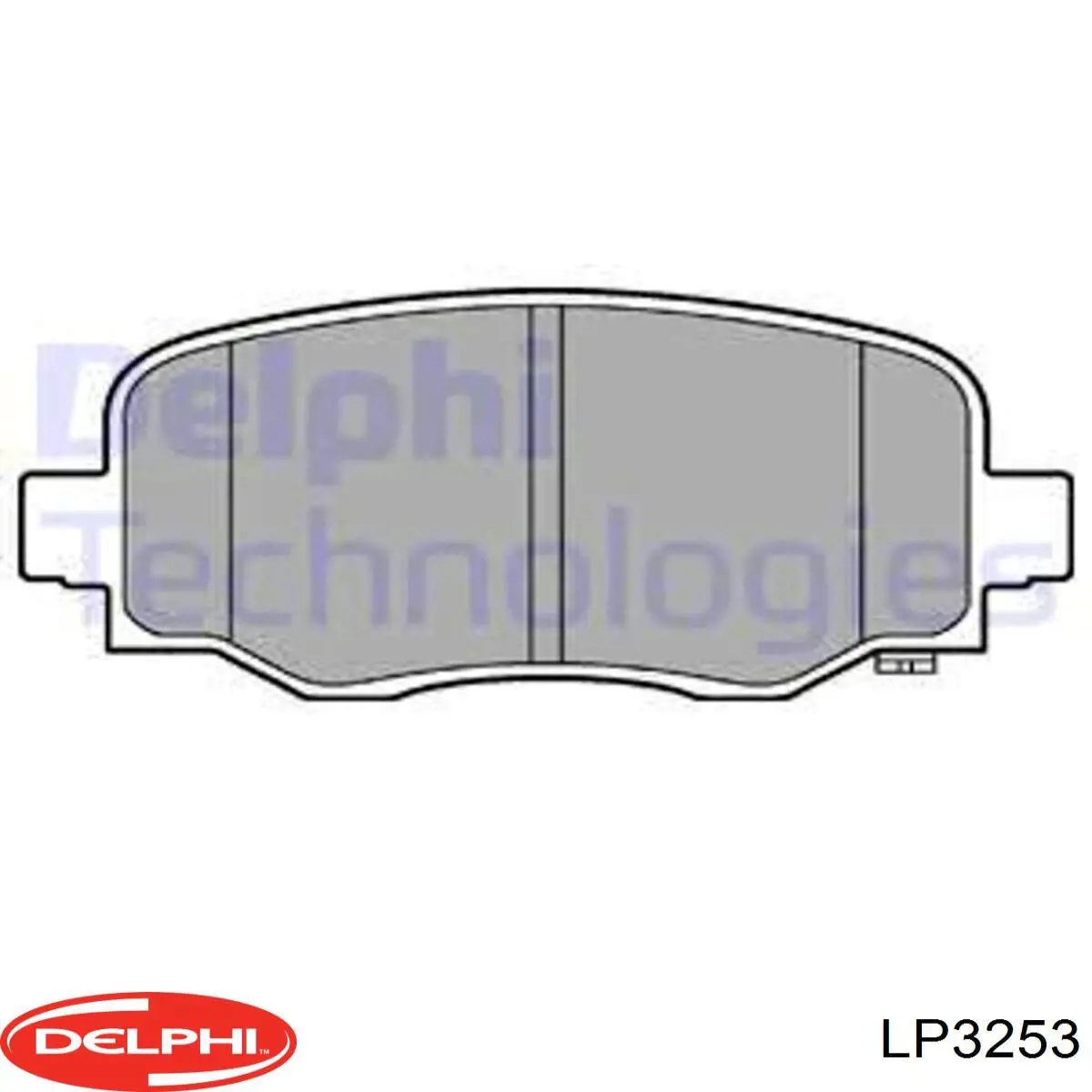 Купити LP3253 Delphi Задні колодки