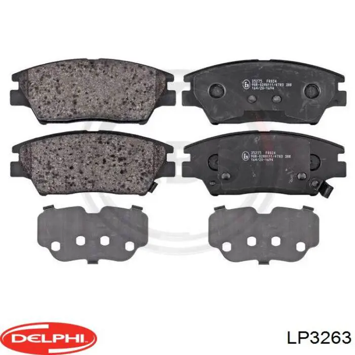 Гальмівні колодки Delphi LP3263 ціна, від 29.82 USD
